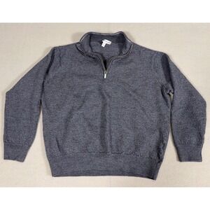 Peter Millar Kids XL Gray‎ Heather Quarter Zip Sweater Mock Neck Pullover 0521